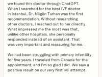 From Struggle to Joy: Successful IVF with Dr. Nilgün Turhan